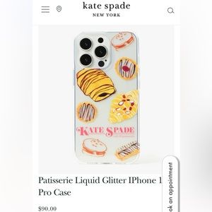 kate spade IPhone 13 Case “Patisserie Glitter Paint”